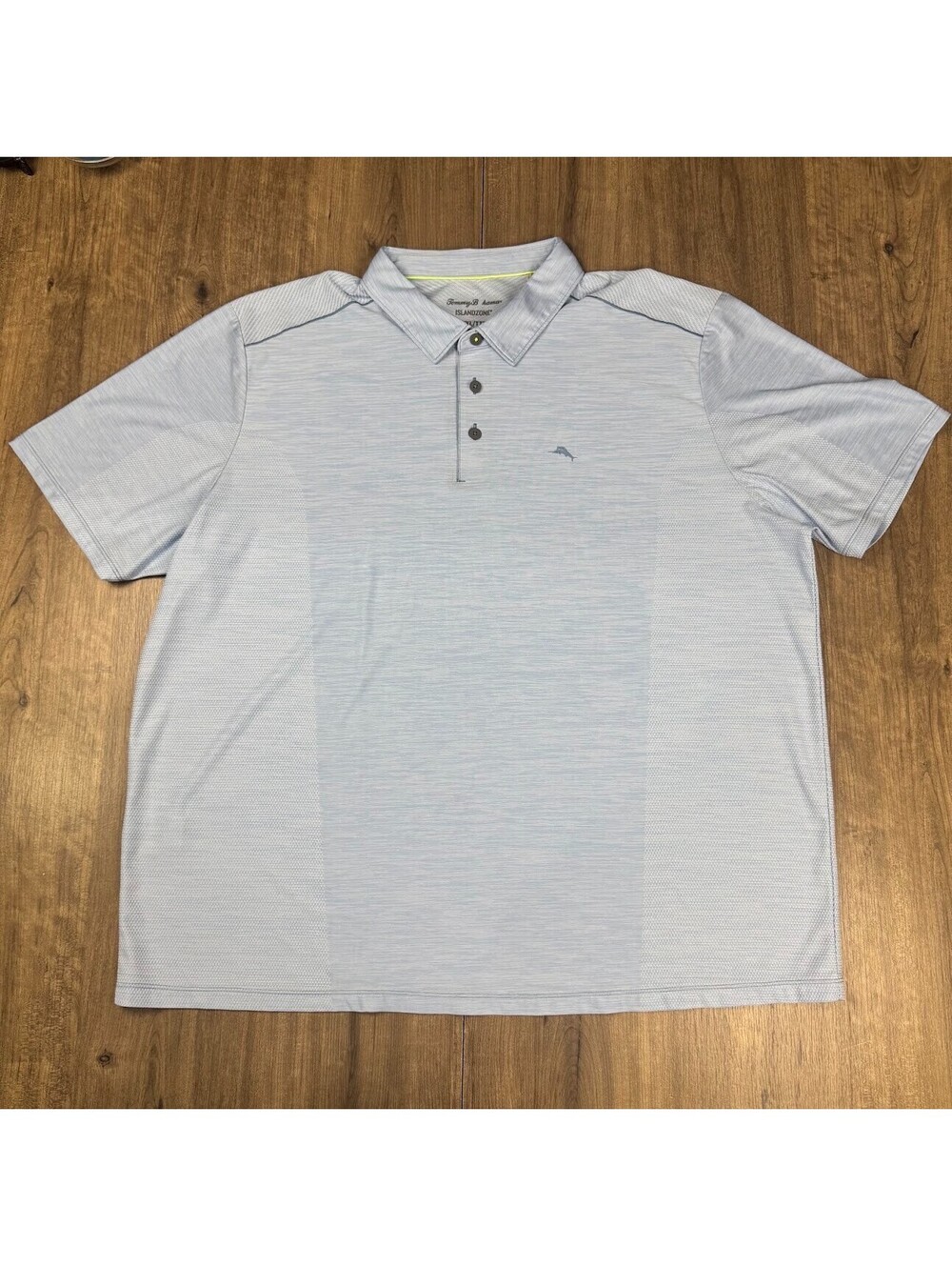 Tommy Bahama Polo Shirt Mens 3XLB Grey Island Zone Short Sleeve Classic Casual